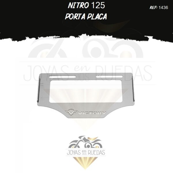 accesorios Nitro 125 portaplaca
