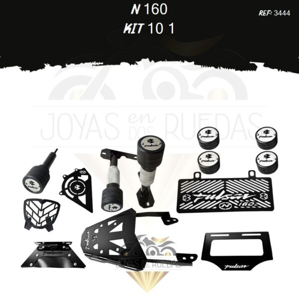 N 160 kit monoshock Spools Sliders eje protector piñon