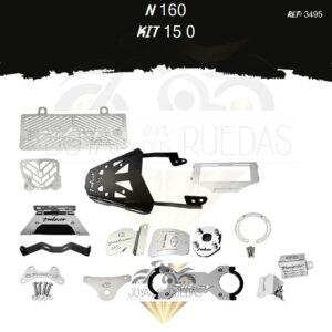 N 160 kit protector radiador lujo pata gato