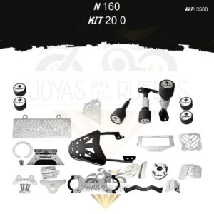 N 160 kit lujo tapa tanque protector radiador
