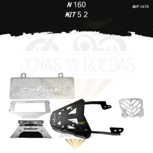 N 160 kit protector farola parrilla monoshock
