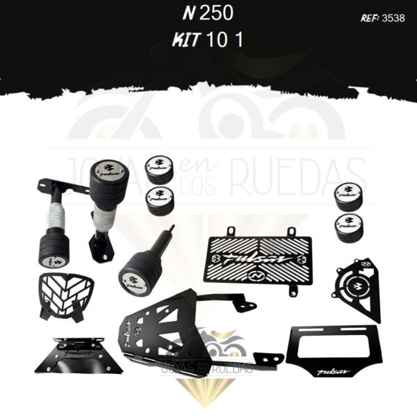 N 250 kit monoshock Spools Sliders eje protector piñon