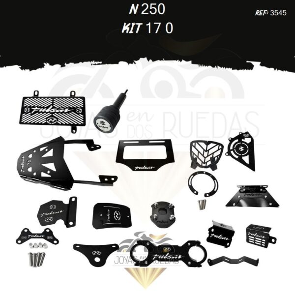 N 250 kit lujo guardabarro protector bomba delantera