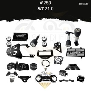 N 250 kit lujo tapa tanque protector exosto 7t
