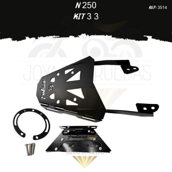 N 250 kit lujo tapa tanque monoshock parrilla