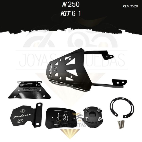 N 250 kit mordaza lujo tapa tanque lujo guardabarro