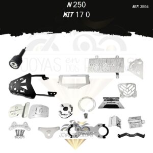 N 250 kit lujo guardabarro protector bomba delantera