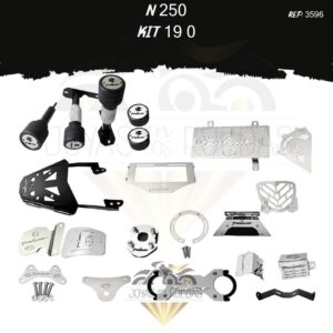 N 250 kit lujo tapa tanque mordaza protector radiador