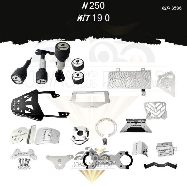 N 250 kit lujo tapa tanque mordaza protector radiador