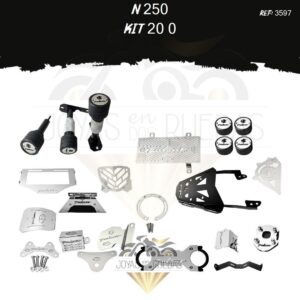 N 250 kit antimartilleo N parrilla Spools Sliders eje