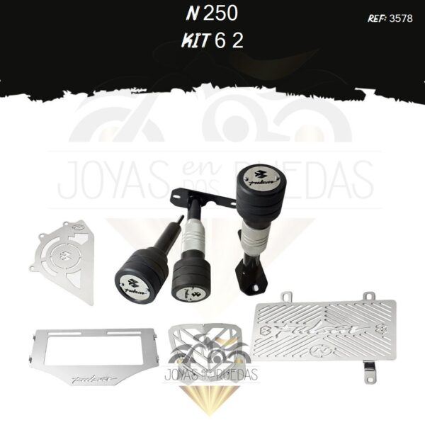 N 250 kit protector radiador sliders slider exosto