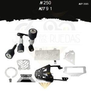 N 250 kit protector radiador lujo tapa tanque sliders