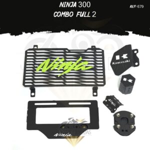 Ninja 300 kit lujo pata gato protector radiador mordaza