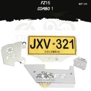 FZ16 kit protector bomba delantera porta placa mordaza