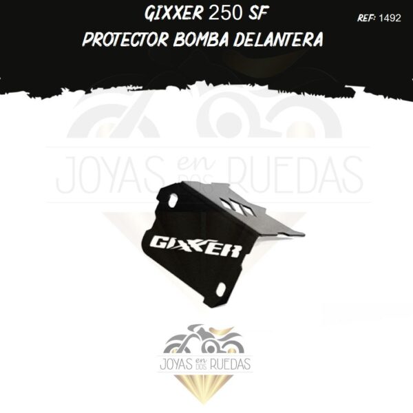 partes Gixxer 250 sf protector bomba delantera