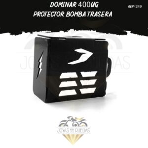moto Dominar 400UG protector bomba trasera