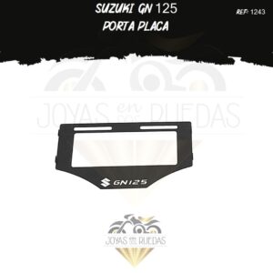 lujo Suzuki GN 125 portaplaca