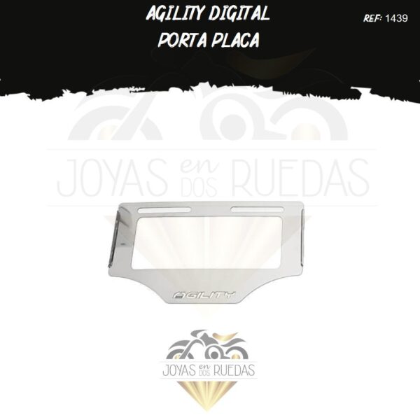 Agility Digital lujos portaplaca