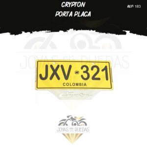 portaplaca articulo Crypton