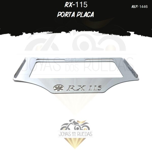 moto RX-115 portaplaca