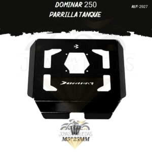 moto Dominar 250 parrilla tanque