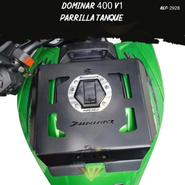 motos Dominar 400 v1 parrilla tanque