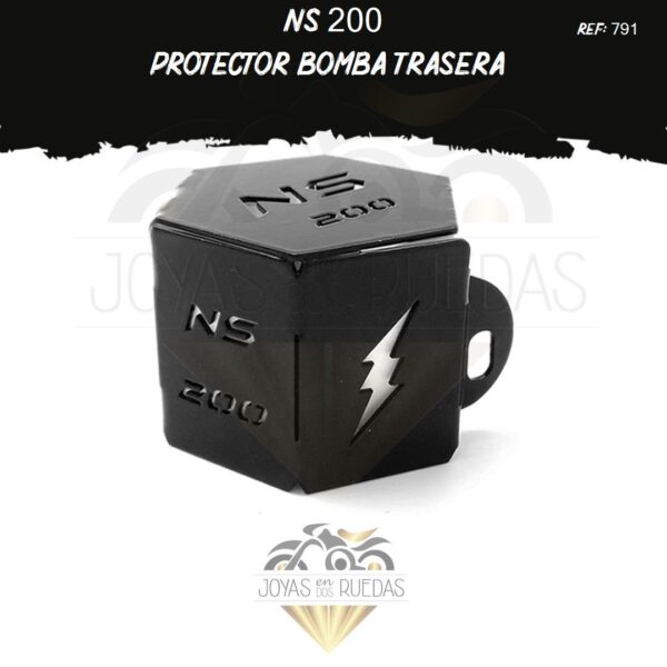 NS 200 lujos protector bomba trasera