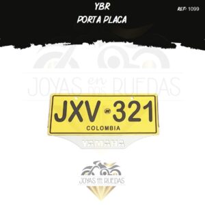YBR lujos portaplaca