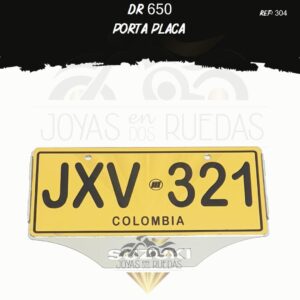 DR 650 lujos portaplaca