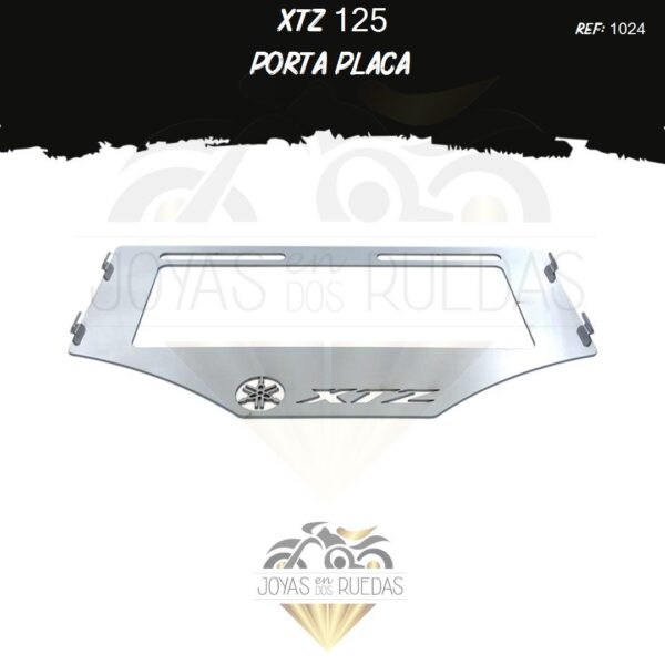 XTZ 125 lujos portaplaca
