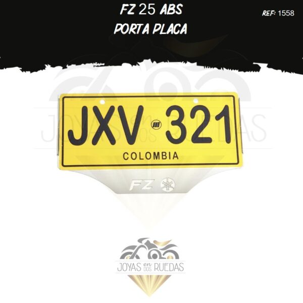 FZ 25 ABS lujos portaplaca