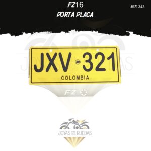 FZ16 lujos portaplaca
