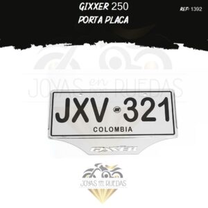 accesorios Gixxer 250 portaplaca