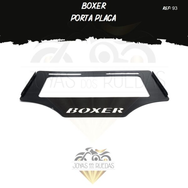moto Boxer portaplaca