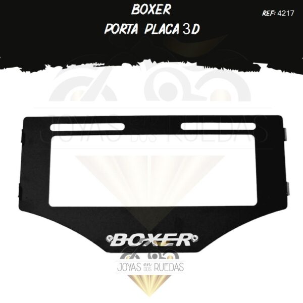 accesorios Boxer portaplaca 3D