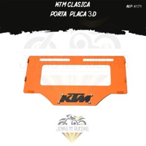 motos KTM clasica portaplaca 3D