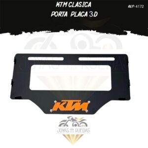 moto KTM clasica portaplaca 3D