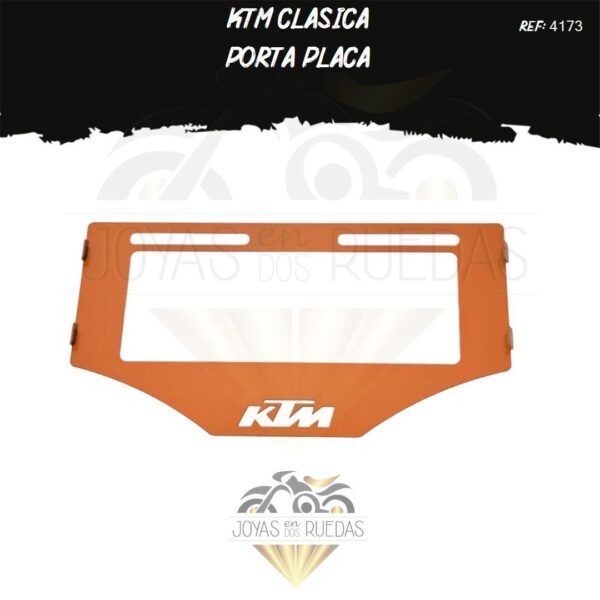 lujo KTM clasica portaplaca