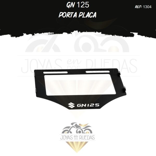 lujo GN 125 portaplaca