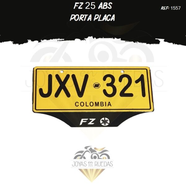accesorio FZ 25 ABS portaplaca