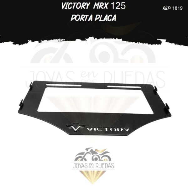 motos Victory MRX 125 portaplaca
