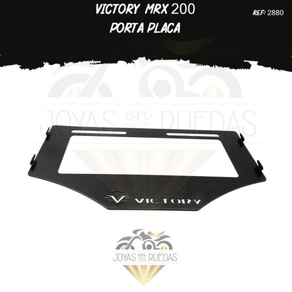 motos Victory MRX 200 portaplaca