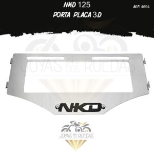 portaplaca 3D articulo NKD 125