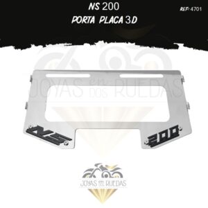 NS 200 lujos portaplaca 3D