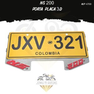piezas NS 200 portaplaca 3D