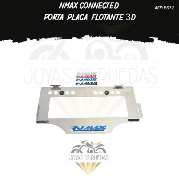 Nmax Connected lujos portaplaca flotante 3D