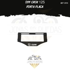 motos sym crox 125 portaplaca