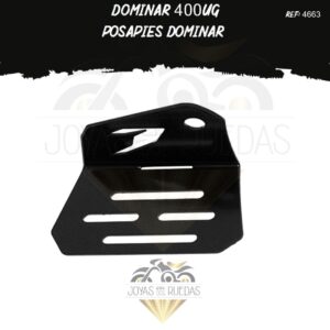 moto Dominar 400UG posapies dominar