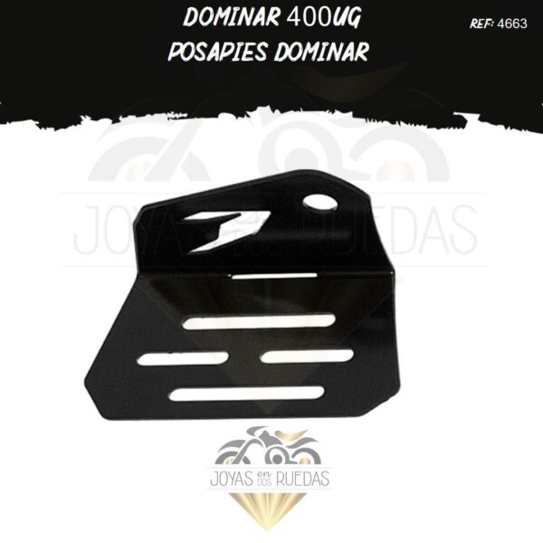 moto Dominar 400UG posapies dominar