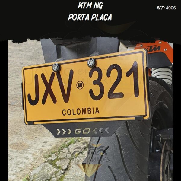partes KTM NG portaplaca
